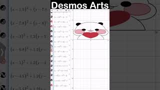 Desmos arts desmos maths shorts [upl. by Brass722]