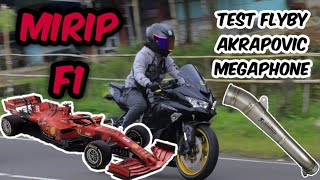 Akrapovic megaphone zx25r  Flyby [upl. by Einotna]