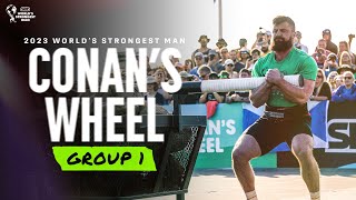 CONANS WHEEL Group 1  2023 Worlds Strongest Man [upl. by Esyle]