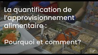 Webinaire  La quantification de lapprovisionnement alimentaire  comment et pourquoi [upl. by Anoirtac744]