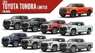 2024 Toyota Tundra Limited – All Color Options – Images  AUTOBICS [upl. by Ynahpets]