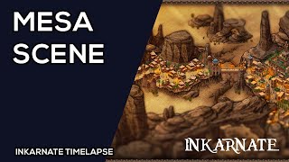 Mesa Scene  Inkarnate Timelapse [upl. by Niliac]