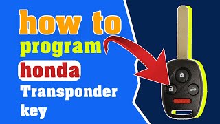 How To Program Honda Transponder key Most Hondas [upl. by Laflam]