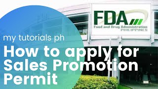 HOW TO APPLY SALES PROMO PERMIT  FOOD AND DRUG ADMINISTRATION PH [upl. by Camm884]