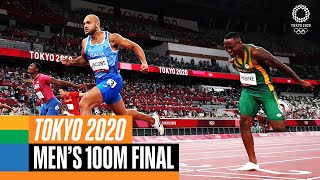 Mens 100m final 🏃‍♂️  Tokyo Replays [upl. by Anyrb805]