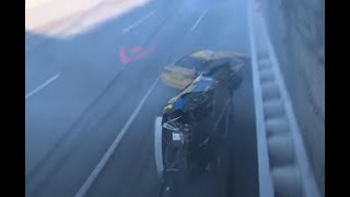 2024 Geico 500  Finish  Corey LaJoie Flip  Call by MRN [upl. by Ennadroj]