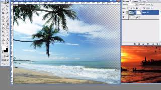 Merge Pictures Photoshop Tutorial Tamil [upl. by Ainekahs]