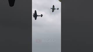 Bristol Blenheim and Spitfire Practice Display [upl. by Hatcher]