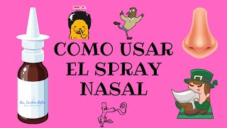 COMO USAR EL SPRAY NASAL [upl. by Nolat]