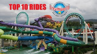 Top 10 Rides at Dreamworld [upl. by Yecak17]