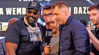 Derek Chisora CONFRONTED by Mairis Briedis  LETS GET IT ON [upl. by Amory335]