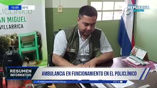 AMBULANCIA EN FUNCIONAMIENTO EN EL POLICLÍNICO [upl. by Ybok]