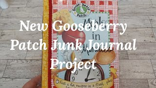 New Gooseberry Patch Junk Journal Project  Collaging to Cover Bar Codes on the Journal Cover [upl. by Aifos]