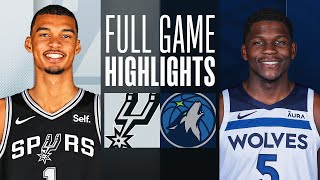 SPURS at TIMBERWOLVES  FULL GAME HIGHLIGHTS  February 27 2024 [upl. by Jaffe]