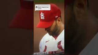 Amazing sportsmanship with Christian Yelich and Wainwright Yadier Molina [upl. by Kcyred]