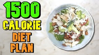 EASY 1500 Calorie Meal Plan For Weight LOSS amp Feeling FULL [upl. by Marcell]