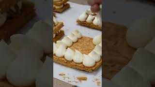 Solo Pastry Chef makes French MilleFeuille Pastry｜A Day in the Life in a French Bakery [upl. by Hagerman]