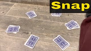 How To Play Snap Card Game2 To 8 PlayersTutorial [upl. by Arreyt]