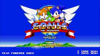 Sonic 2 Absolute Mania Lite v25 ✪ First Look Gameplay 1080p60fps [upl. by Ellinej]