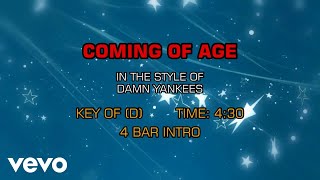 Damn Yankees  Coming Of Age Karaoke [upl. by Assetnoc918]