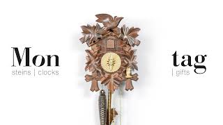 Classic cuckoo clock with a dog  Made in Germany [upl. by Onder]