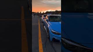 Back to Back m3s carmeet cars bmw bmwm bmwm3 competition [upl. by Hcahsem]