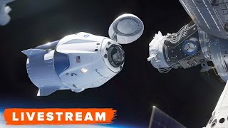 WATCH SpaceXDM2 Crew Dragon Docking and Hatch Opening  Livestream [upl. by Ru]