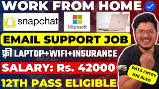 Snapchat work from home job for 12th Pass  Online jobs at home  Chat jobs Remote  latest WFH jobs [upl. by Cuthburt]