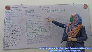 Lecture  14 Extraction Continued  Decoction amp Maceration Types of Maceration Double amp Triple Part [upl. by Atiuqrehs]