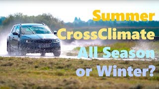 CrossClimate vs All Season vs Summer vs Winter Tyre Test  TyreReviews [upl. by Mcloughlin]