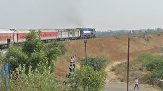 Train Parallel Action Overtake and TRAIN OVER TRAIN  Indian Railways [upl. by Neitsirk]