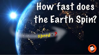 How fast does the earth rotates Calculate the rotational speed of earth about its axis 🌍 [upl. by Sualokcin321]