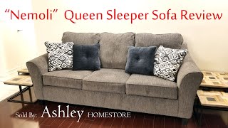 quotNemoliquot QUEEN SLEEPER SOFA REVIEW  Sold By Ashley Homestore [upl. by Sturdivant106]