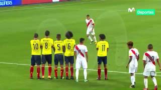 Perú 1  1 Colombia Revive el gol de Paolo que nos puso en el repechaje [upl. by Tlaw]