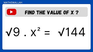 Find The Value Of X  Square Root  Math [upl. by Fayola]