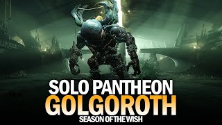 Solo Pantheon Raid Boss 1  Golgoroth Atraks Sovereign Destiny 2 [upl. by Llenrahs]