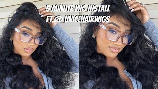 5 MINUTE BEHIND THE HAIRLINE WIG INSTALL  FTunicehairwigs [upl. by Launcelot]