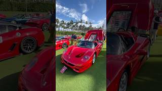 A sea of Ferrari supercars at the Cavallino Classic Palm Beach [upl. by Adnauqaj]