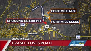 Crossing guard injured from Fort Mill school accident [upl. by Iffar]