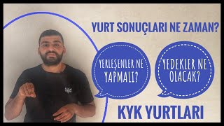 KYK YURT SONUÇLARI NE ZAMAN AÇIKLANACAK YURT KAZANLAR NE YAPMALIYEDEK ADAYLAR BAŞVURU YAPACAK MI [upl. by Rehpotsirhc]