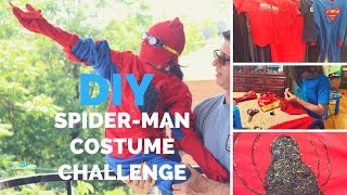 DIY SpiderMan Costume Challenge [upl. by Yennaiv]