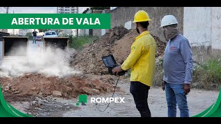 Desmonte de Rochas para Abertura de Vala  Rompex [upl. by Cynara383]