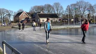 Schaatsplezier in Noordlaren 09012024 [upl. by Gray]