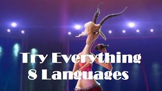 ZootopiaquotTry Everythingquot Multilanguage 8 Languages [upl. by Assecnirp]