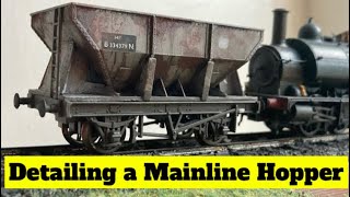 My BEST work WEATHERING a Mainline Hopper Wagon [upl. by Halbert]