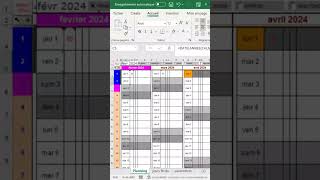 Calendrier automatique personnalisé excel calendrier basededonnees [upl. by Bohs370]