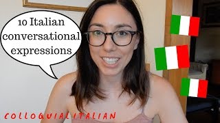 10 espressioni italiane colloquiali utili in conversazione italiano per stranieri B1 [upl. by Sekyere]