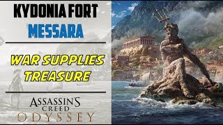 Kydonia Fort  Messara  War Supplies and treasure location  AC ODYSSEY [upl. by Asyral]