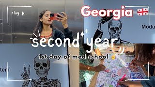 Second year 1st day of med school Georgia 🇬🇪 daly life of an Indian student in Georgia 🇬🇪 [upl. by Frasco]