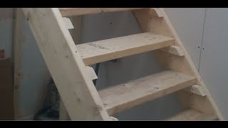 How to build Stairs Easy steps DIY staircase [upl. by Kamilah973]